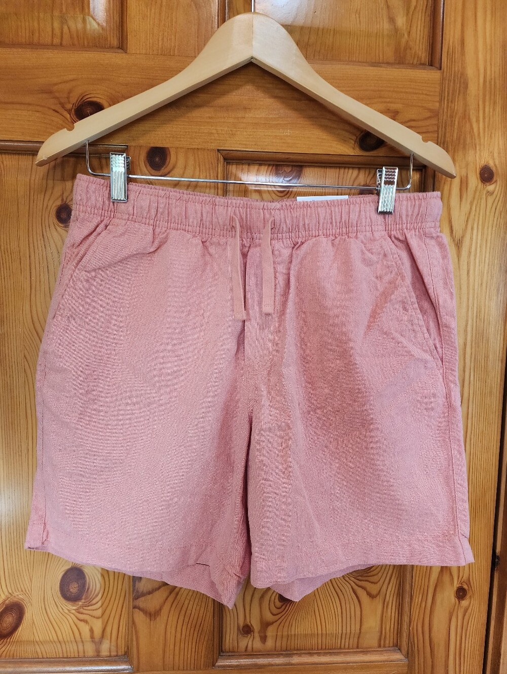 Old Navy Jogger Linen Blend Shorts, Size S, NWT, Peach